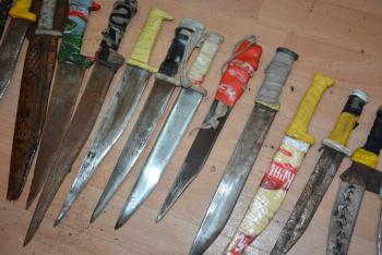 Encontraron cuchillos, estoques y lanzas en requisa de Tacumbú